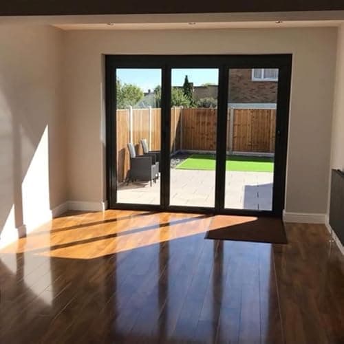 Image of Aluminium Bifold Doors | 3 Panels Folding Left or Right | 3000mm Wide x 2100mm high | T1 (Grey)