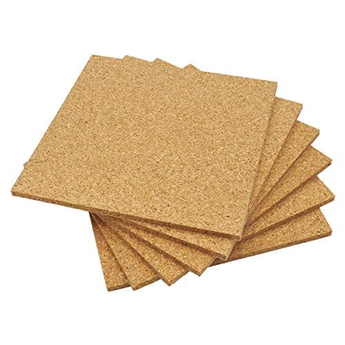 Image of SPD UK Pinboard Cork Wall Tiles 300mm x 300mm - 10mm Thick - Pack of 6