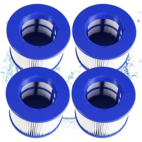 Image of Denkmsd filter for inflatable spa, Infinite spa filter cartridge for Clever Spa 75 * 100 mm filter cartridge, for aquaparx, for aqua spa, for Costyway, for all seasons (4pcs)