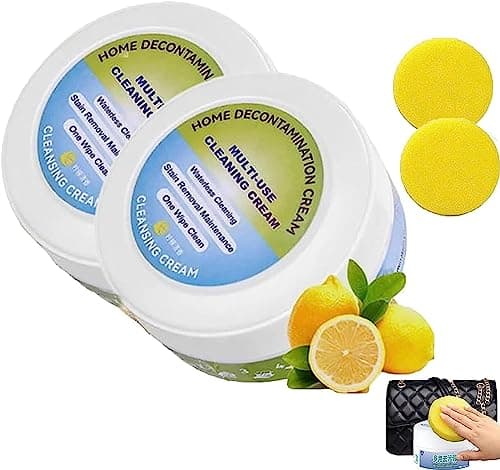 Image of Multi-Functional Cleaning And Stain Removal Cream,Multipurpose Cleaning Cream,Leather Care Multifunctional Cleaning Cream,Remove Stains from Roots Home Cleaning Superpowers,No Need to Wash (2 Pcs)