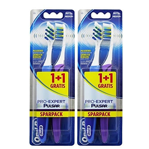 Image of Oral -B Pro Expert Vibrating Toothbrush - 4 Pack ( Color Assorted )