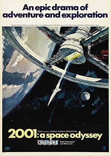 Image of 2001 : A Space Odyssey Stanley Kubrick Poster/Print/Picture Satin Photo Paper - A3-297mm x 420mm