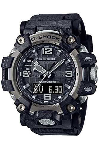 Image of CASIO G-Shock Carbon MUDMASTER Radio Solar Triple Sensor Watch for Men - Outdoor Adventure, GWG-2000-1A1JF