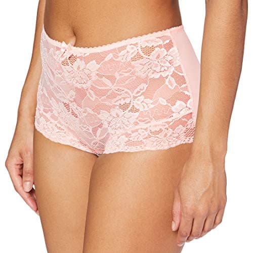 Image of Charnos Women's Rosalind Deep High Rise Briefs, Pink (Soft Pink), 10