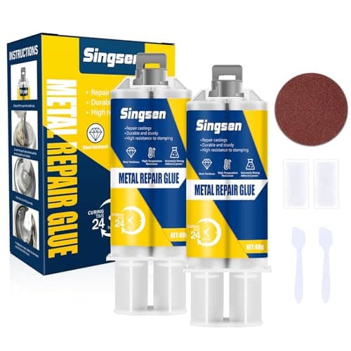 Image of 160g Metal Repair Glue, 2 part epoxy glue, high strength liquid metal with heat resistant,Bonds metal, plastic, stainless steel and aluminium alloy. Suitable for DIY craft projects and repairs