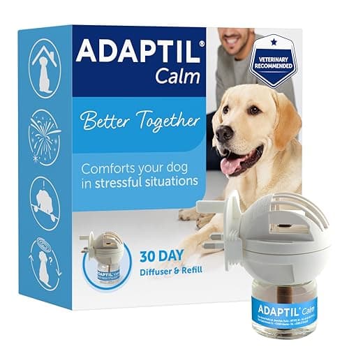 Image of Adaptil Calm Home Diffuser For Dogs With 30 Day Refill, Adaptil Dog Calming Plug In Pheromone Diffuser To Help Reduce Anxiety And Stress In Pet Dogs, Pet Diffuser Helps Anxious Dogs Stay Calmer