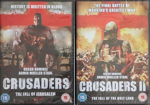Image of CRUSADERS 1-2 COMPLETE MOVIE COLLECTION / 1. CRUSADERS THE FALL OF JERUSALEM / 2. CRUSADERS II - THE FALL OF THE HOLY LAND = ULTIMATE 2x DVD SET
