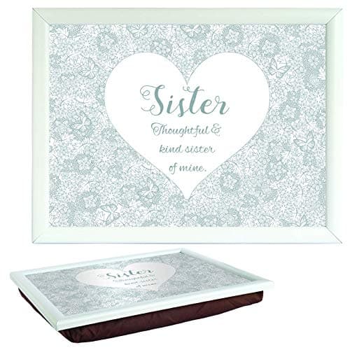Image of Arora Said with Sentiment 7553 White Lap Tray Sister