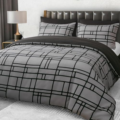 Image of Pamposh Double Duvet Set Premium Brushed Microfiber Duvet Cover Double Ultrasoft Hypoallergenic Duvet Double Cover Set Non Iron Luxury Bedding Sets With Zipper Closure