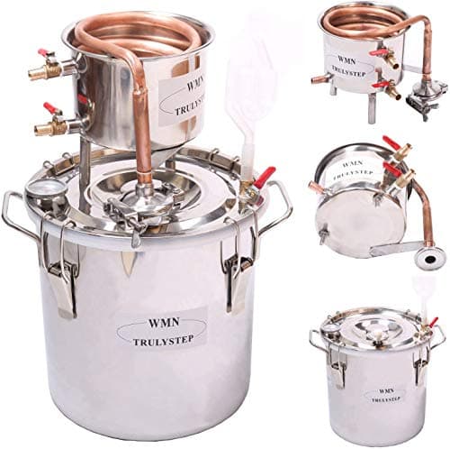 Image of Fayelong Home Distiller New 2 Gal 10 litres Copper Alcohol Wine Moonshine Still Spirits Boiler Water Oil Whisky Brewing Kit
