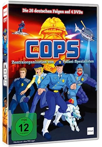 Image of C.O.P.S. (COPS) - Actiongeladene Polizeiserie - Die Helden der Kindheit sind zurück - 80er Fantasy Cartoon-Serie - Die 26 deutschen Folgen [4 DVDs]