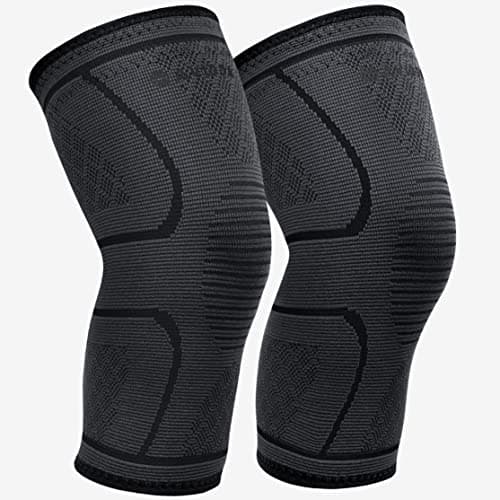 Image of AVIDDA Knee Support Brace 2 Pack - Compression Knee Sleeves for Arthritis, Joint Pain, Ligament Injury, Meniscus Tear, ACL, MCL, Tendonitis, Running, Squats, Sports