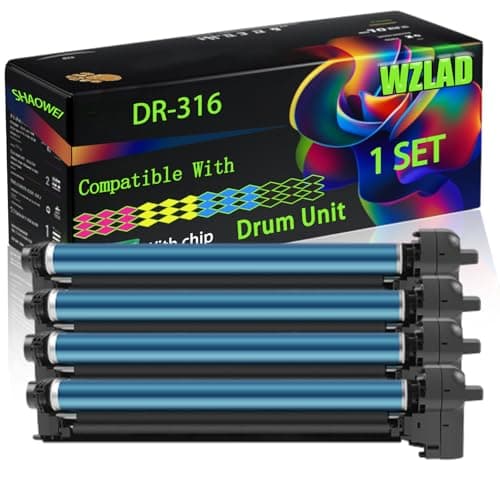 Image of WZLAD DR-316 Compatible for Konica Minolta Drum Unit with Chip Bizhub 300 i 301 i 360 ii 361 i Printers, High Yield Value Pack Black Consumables Multi-Pack Remanufactured Compatible (4-Pack BK/C/M/Y)