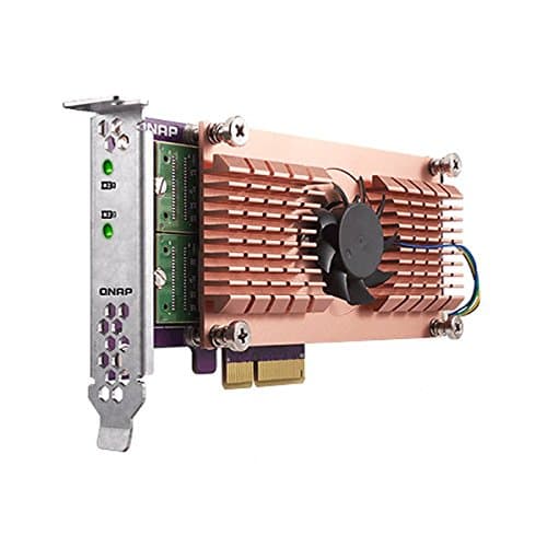 Image of QNAP QM2-2P DUAL M.2 22110/2280 PCIE SSD EXP CARD PCIE GEN2 X 4 - (> HIGH END STORAGE ACC)