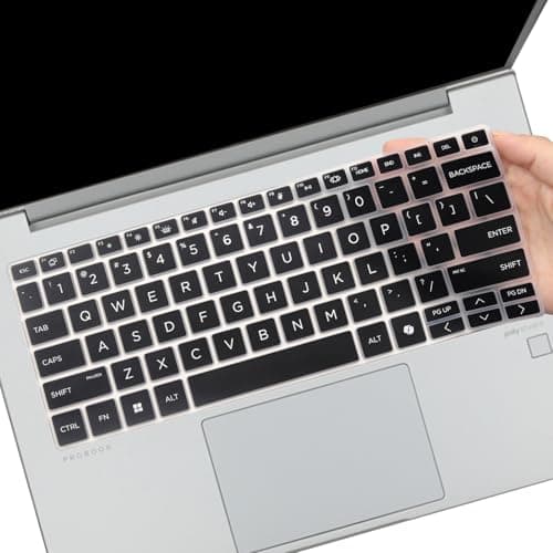 Image of Keyboard Cover for HP ProBook 440 G11 14 inch Laptop & HP ProBook 445 G11 14-inch Laptop Accessories Keyboard Protective Cover Skin (NOT Fit HP ProBook 440 445 G10/G9/G8/G7/G6/G5)-BK