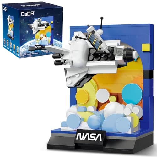 Image of CaDA NASA 13cm Space Shuttle Discovery - 250 Pieces - Self-Build Brick Building Block Model C56041W