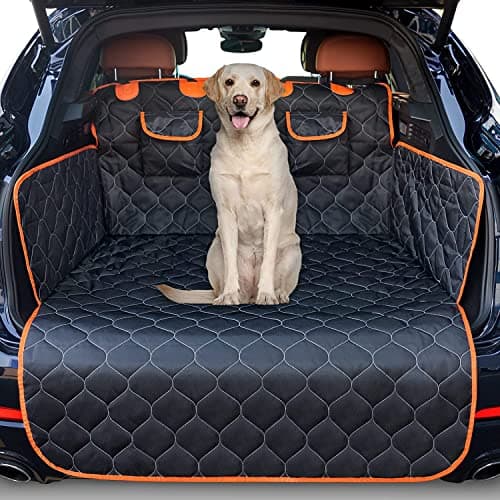 Image of JOEJOY Car Boot Protector, Nonslip Waterproof Dog Car Seat Cover with Enduring Antifouling Liner, Side Protection and Easy to Clean, Boot Liner Blanket for Truck, SUV