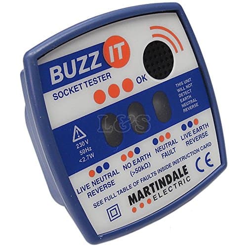Image of 13 Amp Socket Buzz-It Check Plug - Detects 28 Faults - 200V - 250V