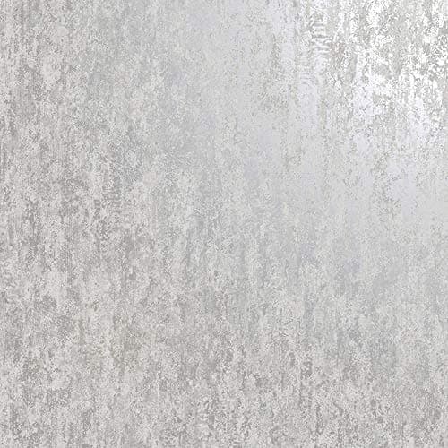 Image of Industrial Textured Metallic Wallpaper Grey Silver Stone Concrete YöL