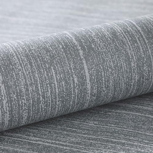 Image of Anttyscar Striped Wallpaper Starry Grey Mix Plain Thick Textured Wallpaper Modern 3D Embossed Wallpapers for Bedroom Adults Teenager Living Room Lounge Hallway Hall