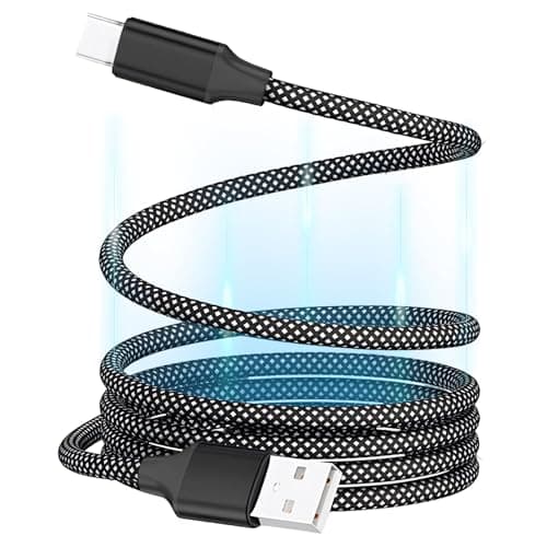 Image of Magnetic USB C Cable,Elastic Coiled USB A to USB C Cable 100w Fast Charging Nylon Braided Cord for iPhone 16 15 Samsung Galaxy S25 S24 Ultra Pixel 9 iPad Air Pro 1m 3.3ft