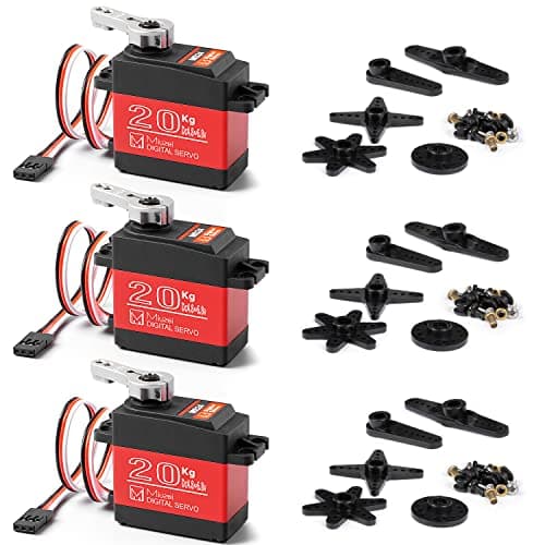 Image of Miuzei 20KG Digital Servo High Torque Full Metal Gear Waterproof for RC Model DIY, 1/8 1/10 RC Car Robot DS3218MG,Control Angle 270°
