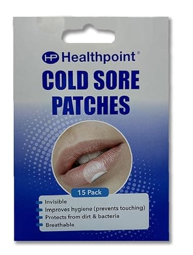 Image of Healthpoint Cold Sore Patches, 15 Invisible Treatment Patches, Discreet Healing, Effective Protection Against Dirt, Bacteria And Viruses, Prevents Spread of Cold Sores, Improves Hygiene, Breathable