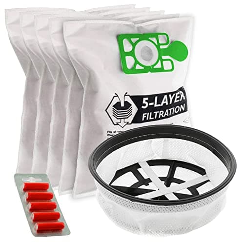 Image of SPARES2GO 11" Tritex Type Filter + 5 x Cloth Dust Bags + Fresheners for Numatic Cordless Henry HVR160 HVT160 HVA160 HVB160 HVX160 Hetty HET160 Vacuum Cleaner