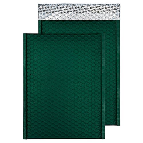 Image of Blake Purely Packaging C4 324 x 230 mm Matt Metallic Padded Bubble Envelopes Peel and Seal (MTBRG324) British Racing Green - Pack of 100