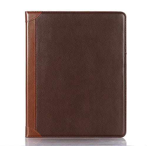 Image of iPad Pro-6/5/4/3 (11'') Case, iPad Air-7/6 (11'') Air-5/4 (10.9'') Case, DMaos Vintage Book Synthetic Leather Stand Folio Smart Cover, Auto Sleep/Wake - Brown