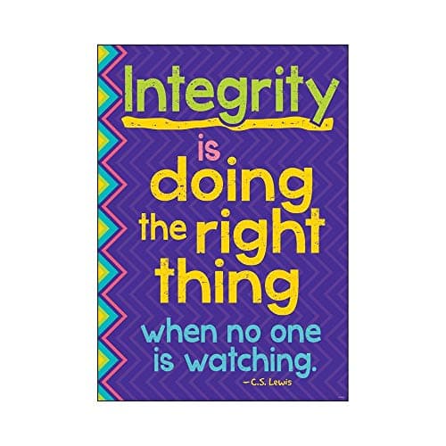 Image of Trend Integrity is doing right the right thing... School Classroom PSHE Poster