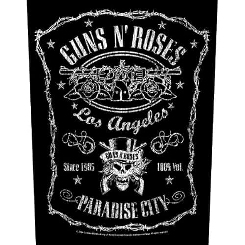 Image of GUNS N ROSES PARADISE CITY - Back Patch - Halle15Clothes