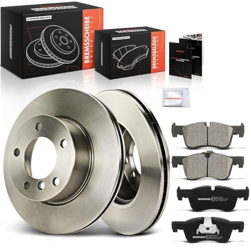 Image of Frankberg Brake Kit incl. 2x Brake Disc + 4x Brake Pad Front Compatible with 1 Series F20 2 Cabriolet F23 1 Series F21 2 Coupe F22 F87 Replace# 34116858910,34116764629