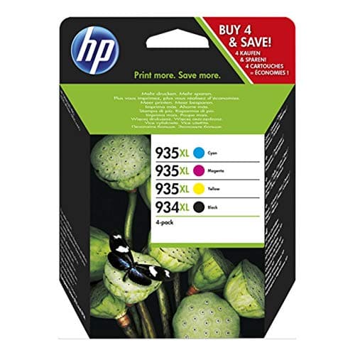 Image of HP X4E14AE 934XL/935XL High Yield Original Ink Cartridges, Black/Cyan/Magenta/Yellow, Multipack