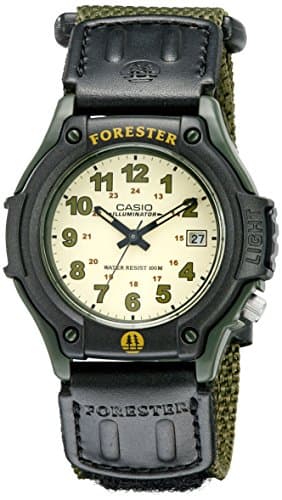Image of Casio FT500WC-3BVCF Men's Forester Sport Watch with Nylon Band, Green, Adult, Standard