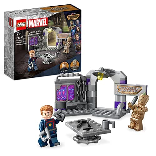 Image of LEGO 76253 Marvel Headquarters of the Guardians of The Galaxy Volume 3 Movie Set, Construction Toy, Gift Idea for Children from 7 Years with Groot and Star-Lord Mini Figures