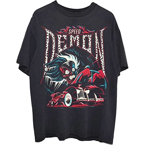 Image of 101 Dalmations Cruella Speed Demon Official Tee T-Shirt Mens Unisex (Medium) Black