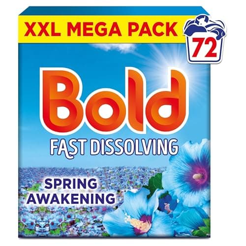 Image of Bold Washing Powder Laundry Detergent 72 Washes, 3.6kg, Spring Awakening, Outdoor Freshness that Lasts And Lasts, with Build In Stain Remover And Lenor Freshness