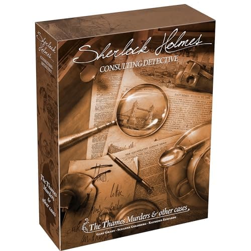 Image of Space Cowboys Asmodee | Sherlock Holmes Consulting Detective: The Thames Murders And Other Cases | Board Game | Ages 14+ | 1-8 Players | 60-120 Minutes Playing Time