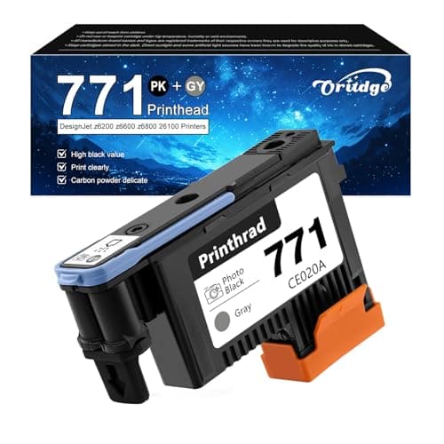 Image of 771 Printhead Remplacement for Printheads HP 771 CE020A Compatible for HP Designjet z6200 z6600 z6800 26100 (Photo Black/Light Gray)