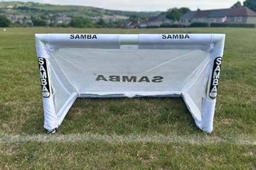 Image of Samba Folding 3v3 Football Goal 4ft x 2ft 5" - White