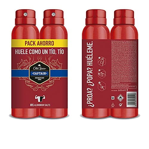Image of Old Spice Captain Deodorant Spray 150ml Set 2 Pieces 2019305810