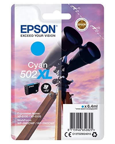 Image of Epson Single pack cyan 502XL ink SEC, C13T02W24020