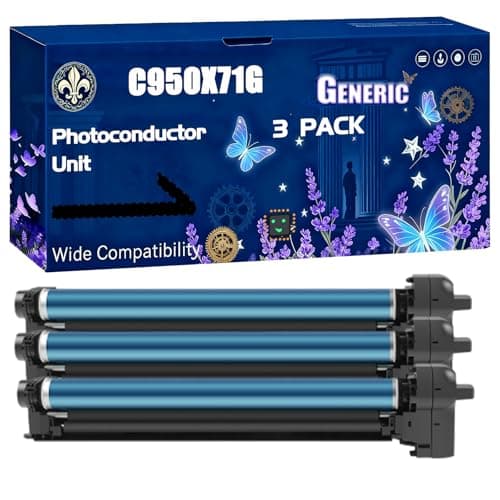 Image of C950X71G Photoconductor Unit Compatible for Lexmark C950de X950de X952de X954de Printers, Black High Yield 80000 Pages Printer Accessories (3 Pack Black)