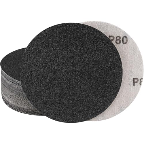 Image of STEBRUAM 30Pcs 150mm Sanding Discs 80 Grit for Dry and Wet Sanding, Compatible with Random Orbital Sander, Woodworking & Automotive Sandpaper
