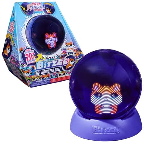 Image of Bitzee, Hamster Ball Interactive Toy, Rolls and Reacts to Touch, Digital Pet Kids Toys for Girls and Boys Ages 5 and up