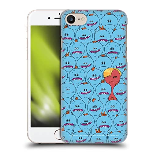 Image of Head Case Designs Officially Licensed Rick And Morty Mr. Meeseeks Pattern Season 4 Graphics Hard Back Case Compatible With Apple iPhone 7/8 / SE 2020 & 2022