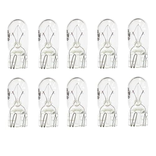 Image of PARLEX 10 x For LUCAS SIDE LIGHT NUMBER PLATE PUSH IN CAR BULB CAPLESS 12V 5W LLB501