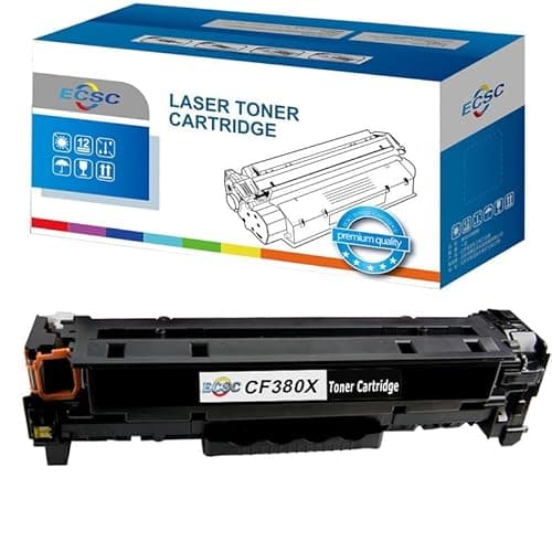 Image of ECSC Compatible Toner Cartridge CF380X Fits For HP Colour LaserJet Pro MFP M476dn MFP M476dw MFP M476nw (Black, 1-Pack)