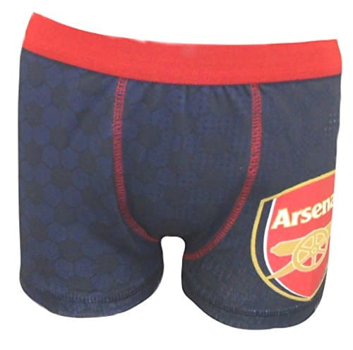 Image of Arsenal Football Club Boy's 1 Pack Boxer Shorts 7-8 Years Black